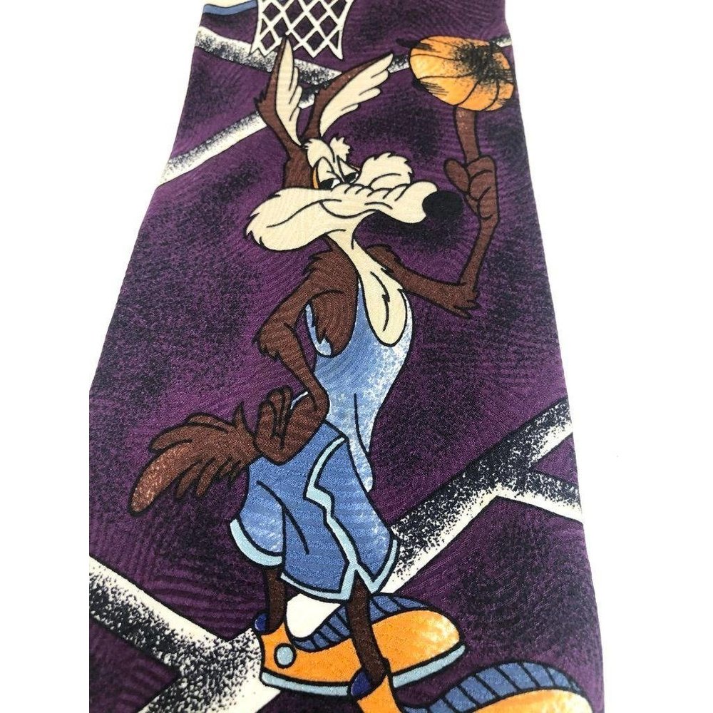 Vintage Looney Tunes Wile E Coyote Roadrunner Tie